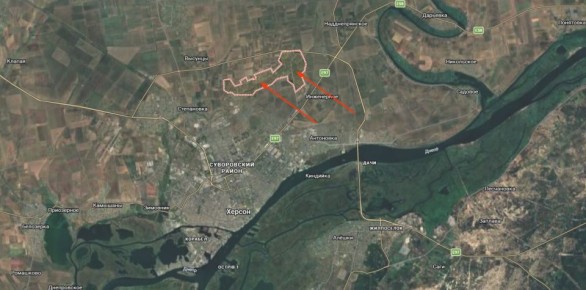 Сергей Лебедев: #Херсон, северный пригород — работа по точкам размещения ВСУ