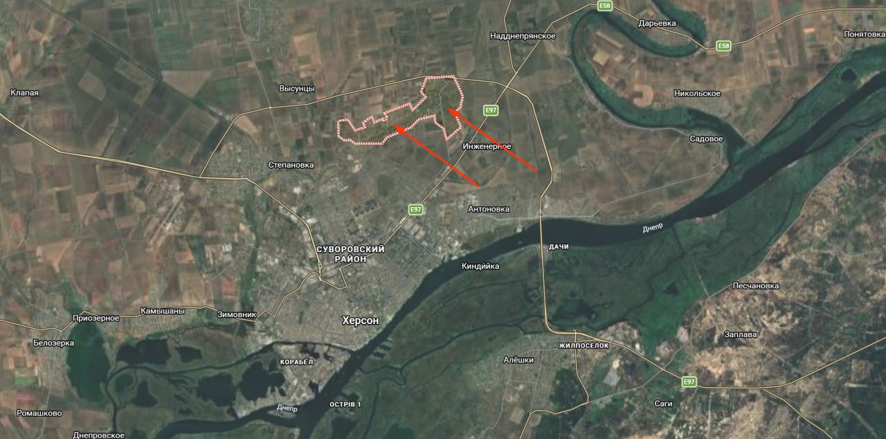 Сергей Лебедев: #Херсон, северный пригород — работа по точкам размещения ВСУ