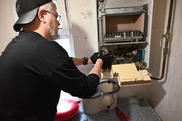 В Скадовске аварийная бригада из КБР восстановила отопление у жены участника СВО