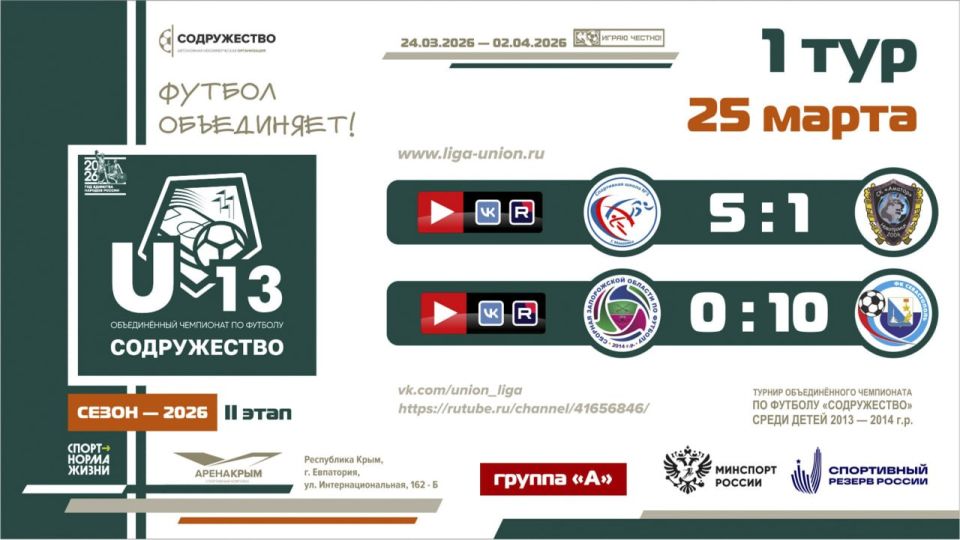 ����� 1 ���� ���� ������������ (U-13)!