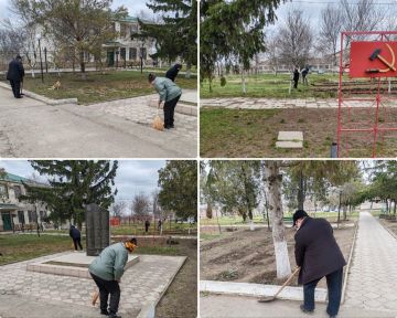 В селе Гавриловка-2 Каланчакского округа в рамках месячника по благоустройству прошёл субботник