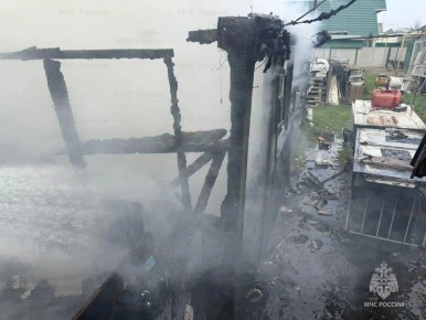 В Скадовске произошел пожар в жилом доме