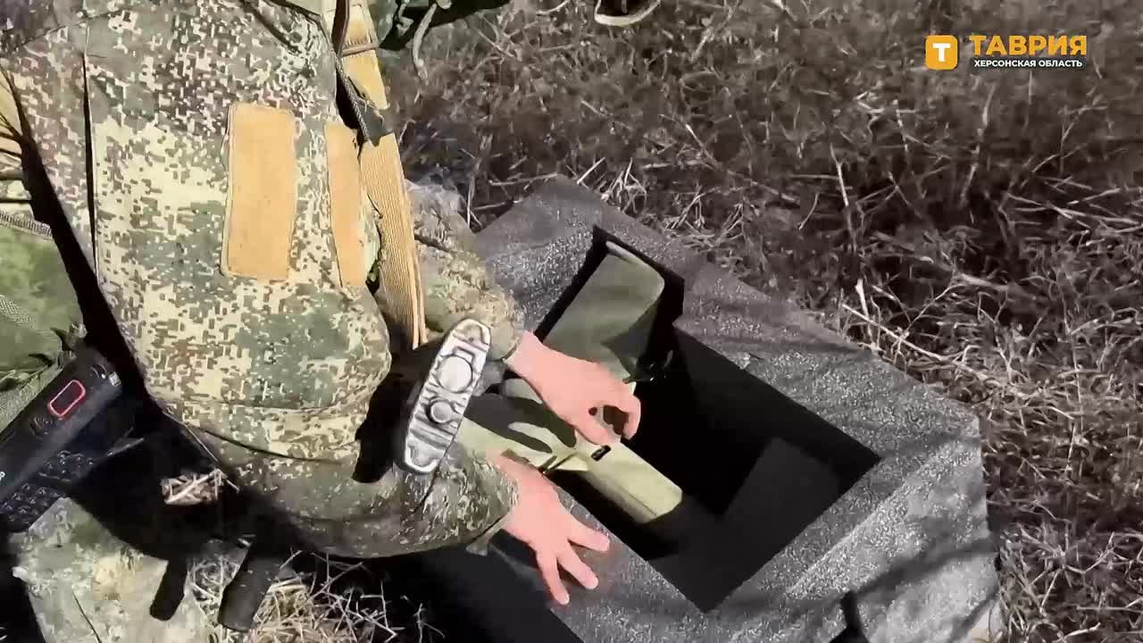 Зенитный расчет ПВО группировки войск "Днепр" уничтожил ударный БПЛА ВСУ в Херсонской области