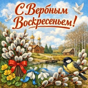 5 апреля – Вербное Воскресенье (Вход Господень в Иерусалим)