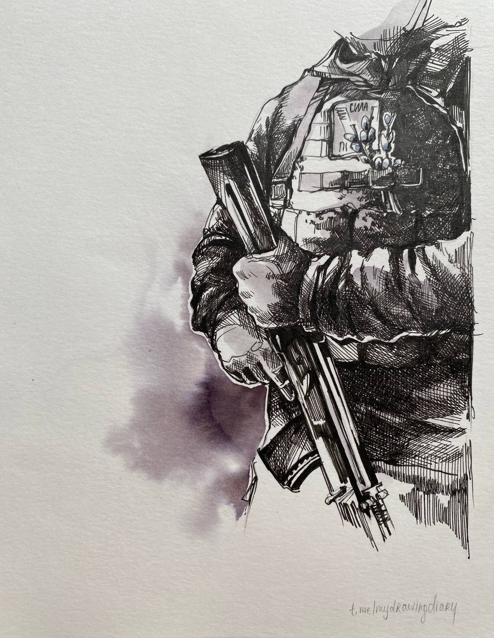 На входе в Иерусалим. стоит солдат, который