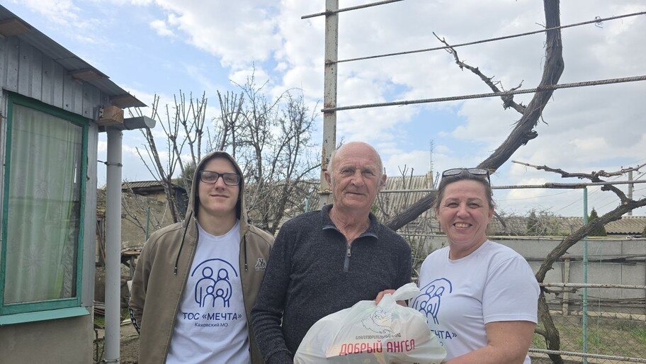 В Херсонскую область привезли гуманитарную помощь из Краснодарского края