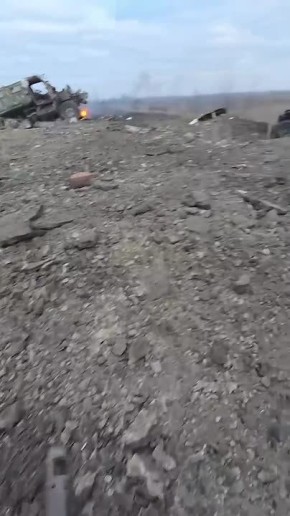 Кадры с кладбища разгромленной техники хохлов