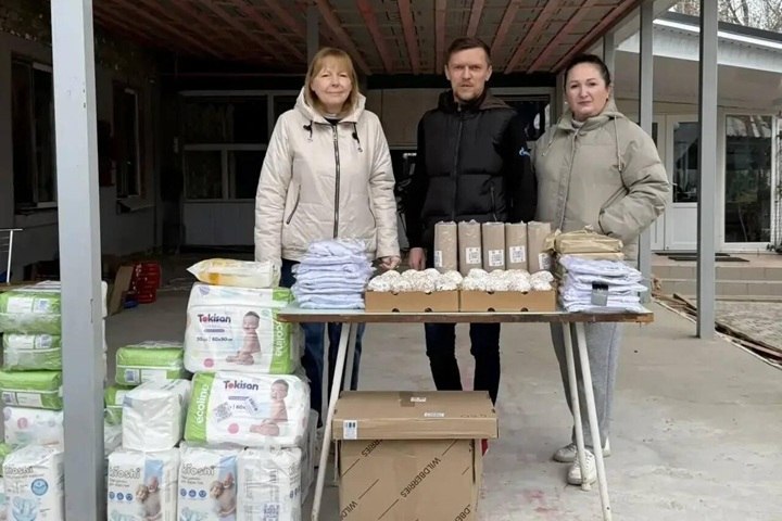 Пансионату Херсонщины передали гуманитарный груз из Краснодарского края