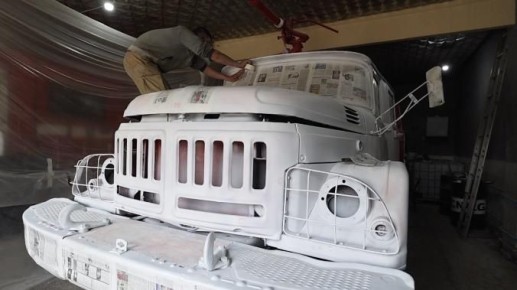 На Херсонщине реставрируют пожарную автоцистерну АЦ-40 на базе ЗИЛ-131 для установки памятника в Геническе