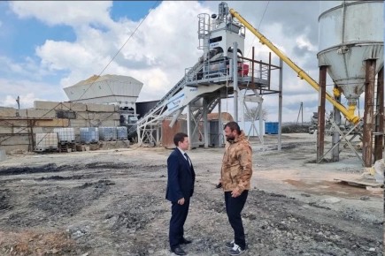 1,2 тысячи кубометров бетона для