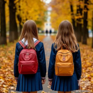 Безопасная дорога в школу. МЧС России рекомендует: