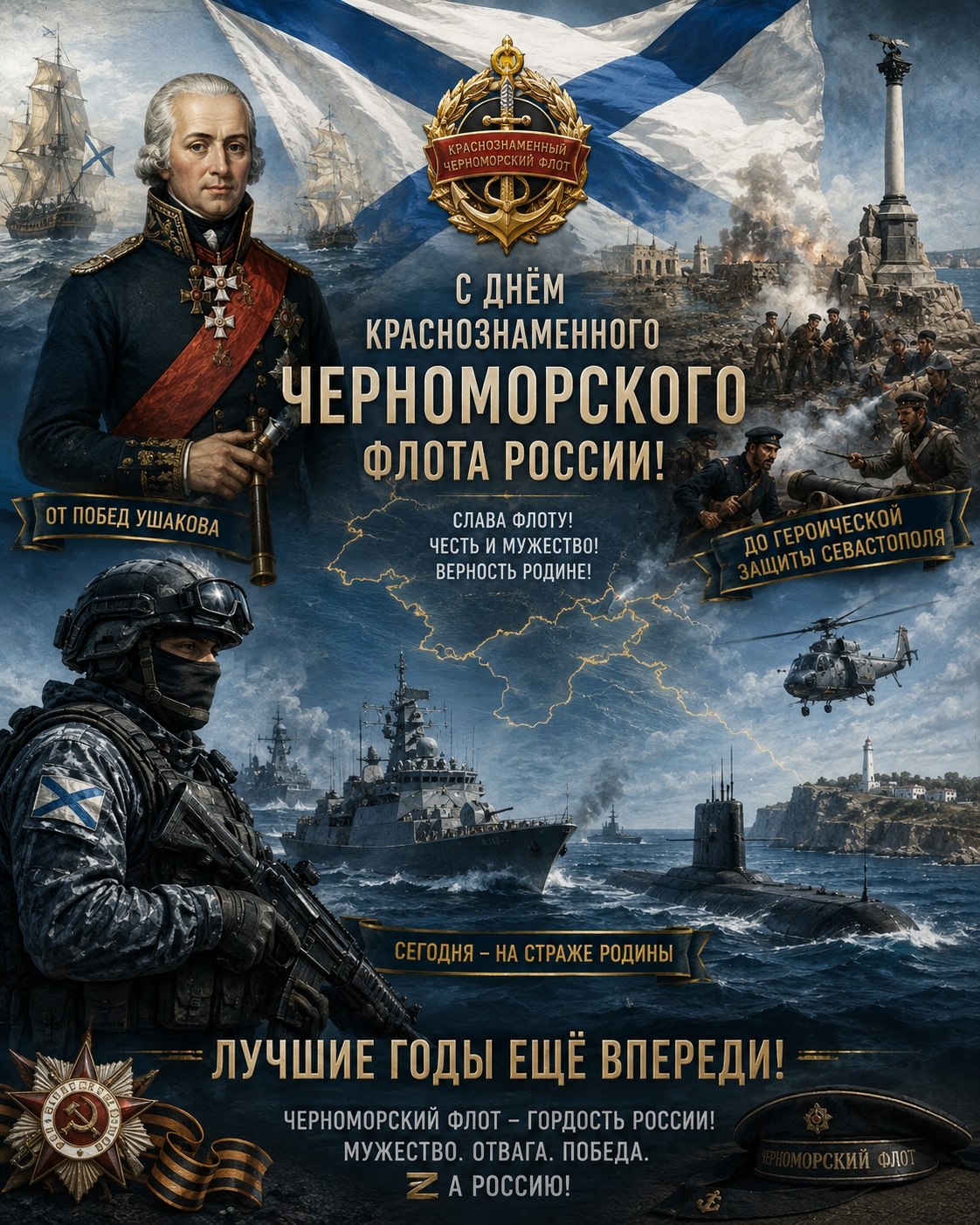 Константин Басюк: С Днём Краснознамённого Черноморского флота России!