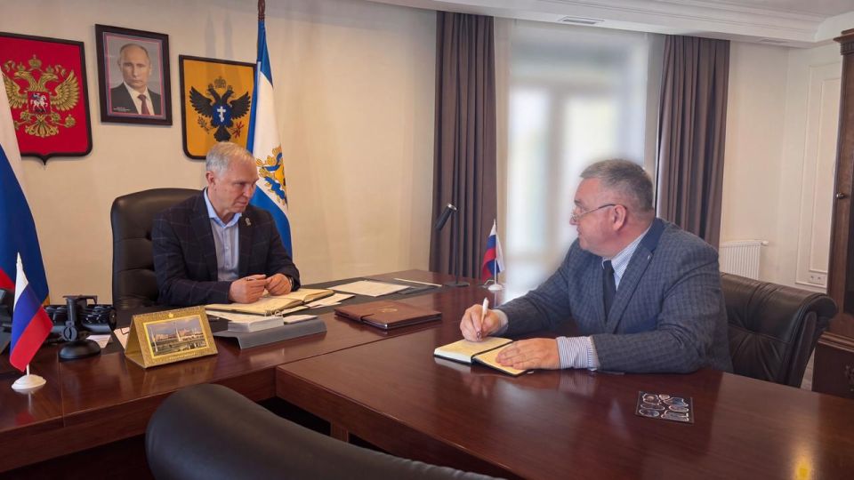 Владимир Сальдо в рамках рабочей встречи с руководителем Управления Росреестра по региону обсудил оформление сельскохозяйственных земель