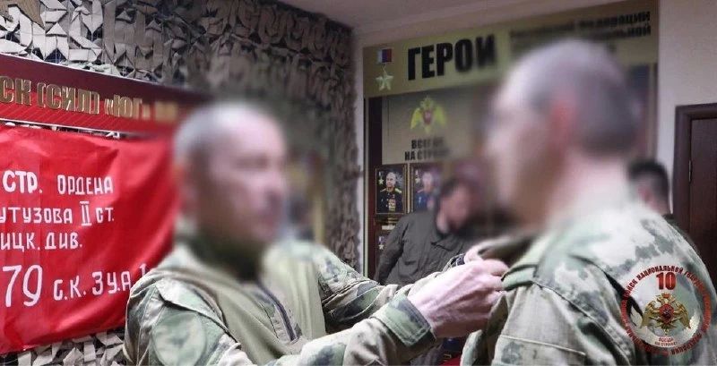 В Херсонской и Запорожской областях отличившимся росгвардейцам вручили государственные награды