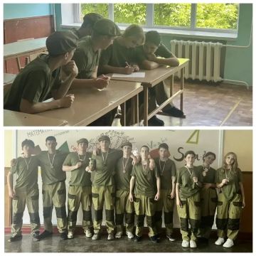 Бронза «Зарницы 2.0»: старшая группа Любимовской школы достойно представила район на муниципальном уровне