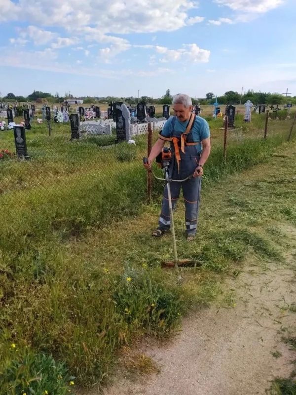 Работы по благоустройству в Геническом округе: 25 мая