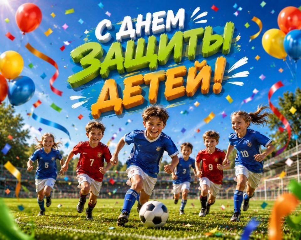С праздником, наши дорогие юные футболисты и все дети
