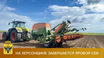 Херсонские аграрии завершают весеннюю посевную кампанию