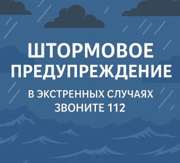 Владимир Сальдо: Штормовое предупреждение. По данным синоптиков, с 14–16 часов 8 июня и до конца суток, а также 9 и 10 июня местами на территории Херсонской области ожидается комплекс неблагоприятных погодных явлений:...