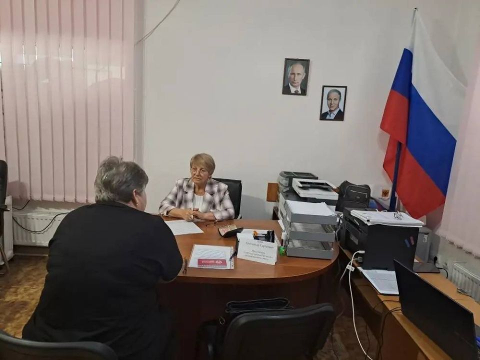 Приём граждан провела заместитель председателя Каховского Совета депутатов Филипчук Елена