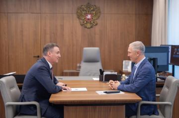 Зампред Правительства России Дмитрий Патрушев встретился с губернатором Херсонской области Владимиром Сальдо