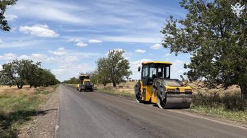 Завершён ремонт участка автодороги Чаплинка — Аскания-Нова — Хлебодаровка