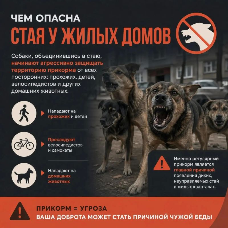 Чем опасна стая у жилых домов