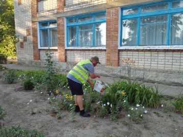 Плановая уборка и противопожарные мероприятия в ТУ «Лазурное» Скадовского округа
