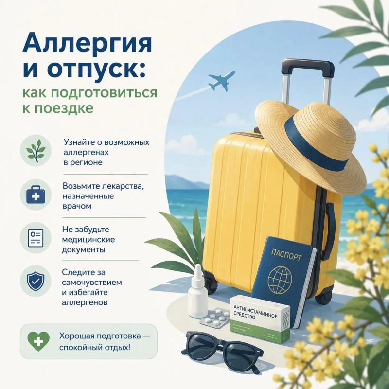 Аллергия и отпуск: как подготовиться к поездке