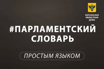 Парламентский словарь: региональный закон