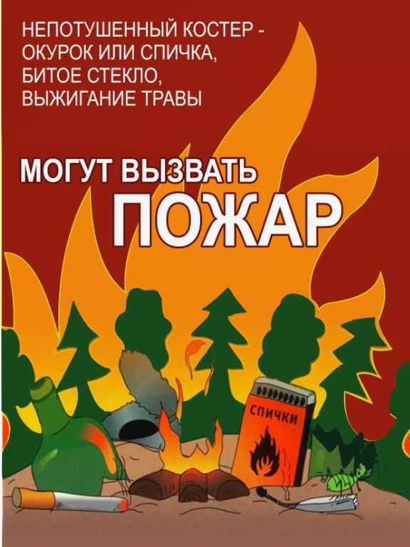 Сухая растительность в летний период: соблюдайте правила пожарной безопасности