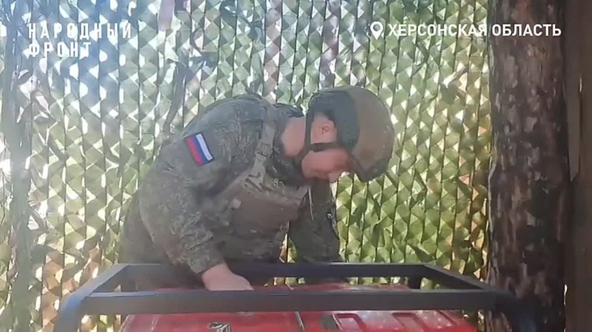 Народный фронт передал бойцам с херсонского направления дизельный генератор
