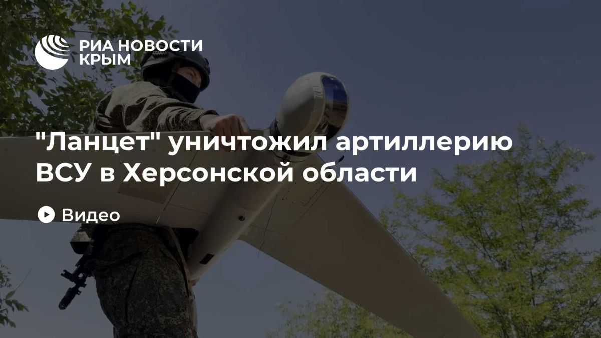 "Ланцет" уничтожил артиллерию ВСУ в Херсонской области