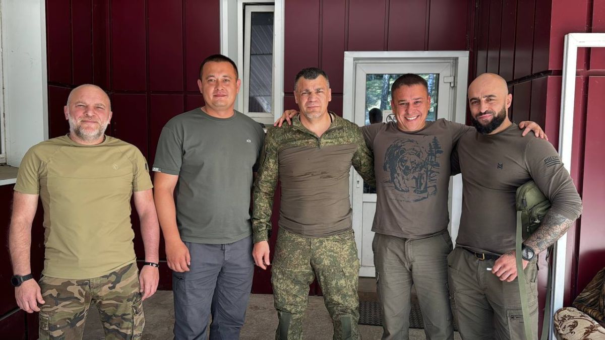 На курско-белогородском направлении навестили бойцов Добровольческой бригады «Ветераны»