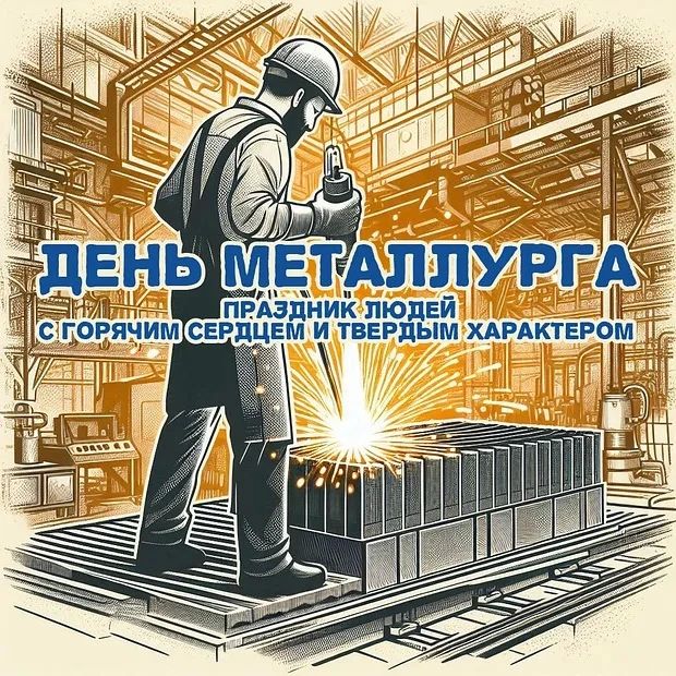 Владимир Оганесов: С Днём металлурга!. Сегодня мы чествуем людей по-настоящему сильной профессии, чей труд — это стальная основа нашей экономики и промышленности