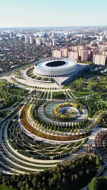 Геометрия зелени Парка Галицкого по-настоящему открывается лишь с высоты птичьего полёта