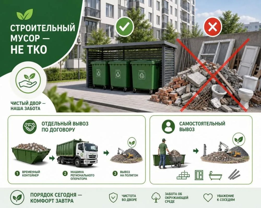 Строительный мусор: что делать, чтобы двор не превратился в свалку?