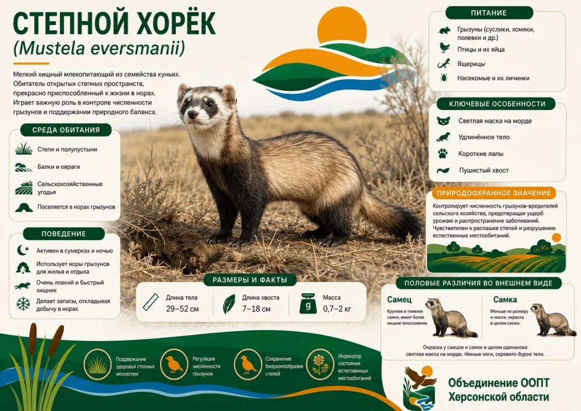 Степной хорёк: невидимый хранитель равновесия
