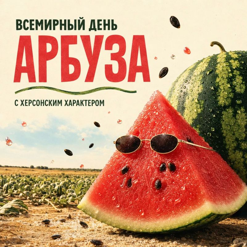 Сегодня весь мир отмечает День арбуза — и трудно представить этот праздник без Херсонской области