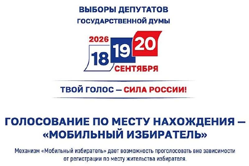 Жители Херсонщины могут подать заявление для голосования на выборах в Госдуму по месту нахождения в рамках механизма "Мобильный избиратель"