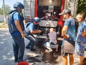 В Чаплинском муниципальном округе продолжается работа по обеспечению жителей водой