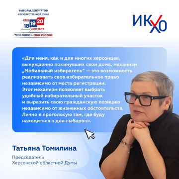 Председатель Херсонской областной Думы об удобстве механизма «Мобильный избиратель»