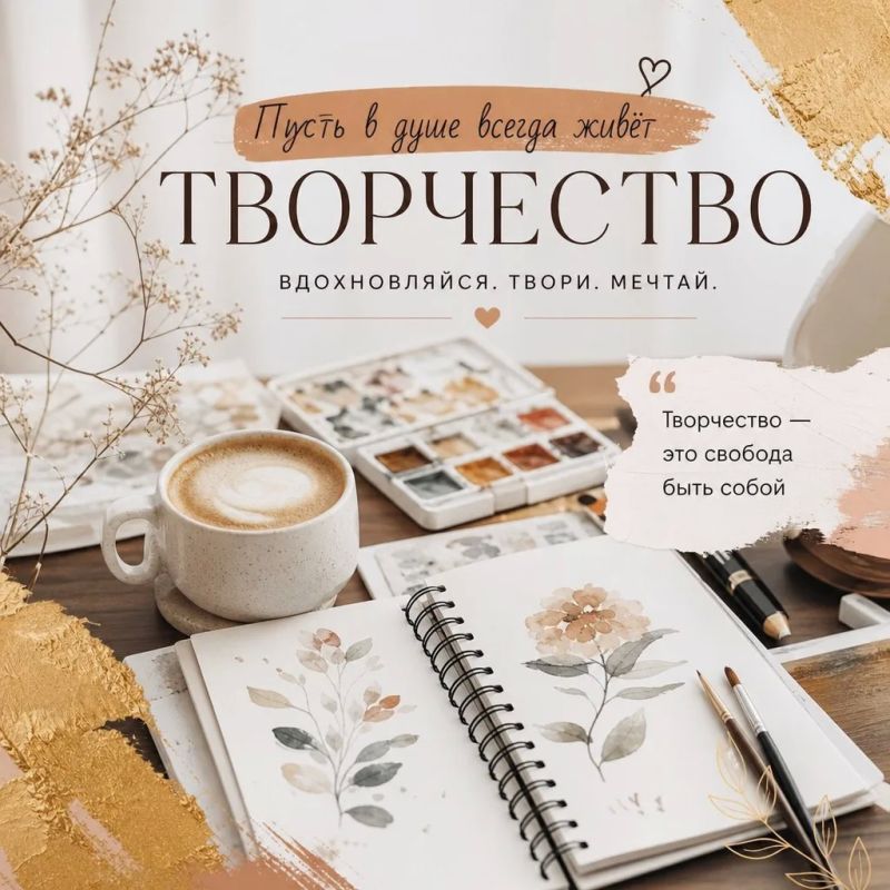 Что такое творчество?. Это наш внутренний источник вдохновения и фантазии — способность создавать новое, необычное и уникальное! Творчество проявляется во всем: в рисовании, музыке, писательстве, танце, рукоделии и даже в...