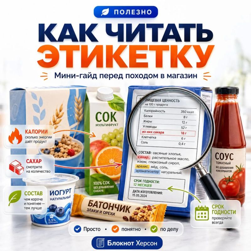 Читаем этикетки правильно. Состав, срок годности, производитель и пищевая ценность — всё это важно проверять перед покупкой