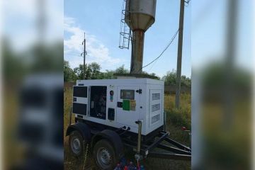 В Скадовском округе при помощи генераторов подкачивают воду в села