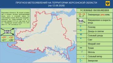 Оперативный ежедневный прогноз ЧС на 12 августа 2026 года