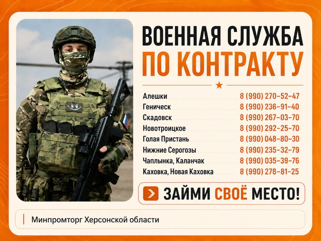 Сильные решения принимают сильные люди: выбери службу по контракту