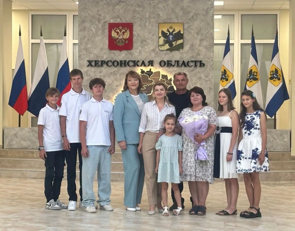 Семья Довбня из Каховского округа победила во Всероссийском конкурсе «Семья года»