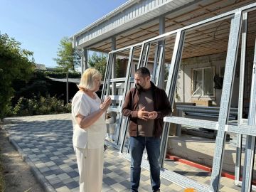 В Каховском гериатрическом пансионате продолжается ремонт