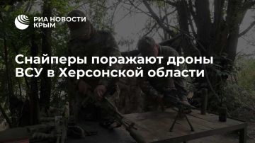 Снайперы поражают дроны ВСУ в Херсонской области